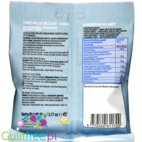 Nellie Dellies Salty Liquorice - sugar free licorice with stevia
