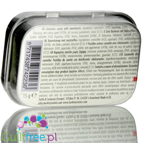 Barkley's sugar free Cinnamon Mints