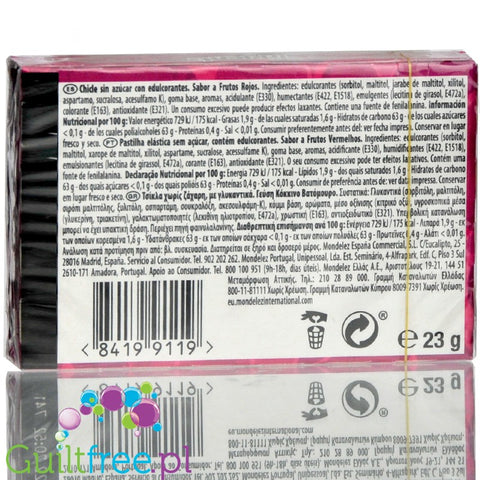 Trident Senses Berry Party sugar free chewing gum