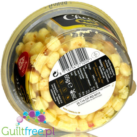 Cheesepop Gouda Snack, No Carb, High Protein, Gluten Free, Vegetarian, Keto 65g