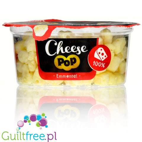 Cheesepop Emmental Snack, No Carb, High Protein, Gluten Free, Vegetarian, Keto 65g