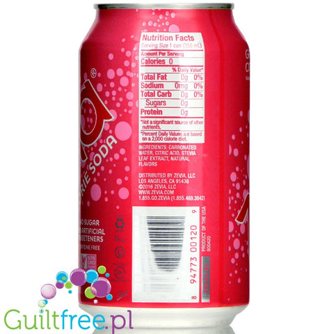 Zevia Zero Calorie Soda, Grapefruit Citrus
