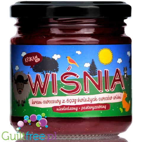 Krukam Black Cherry - 100% no added sugar fruit spread