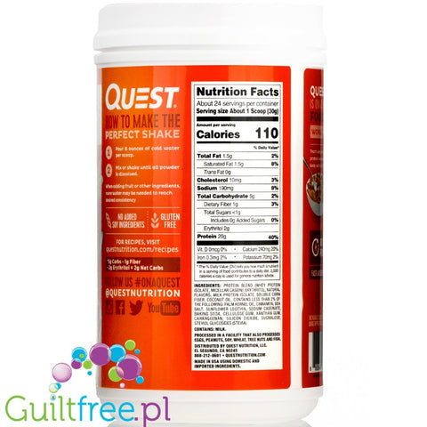 Quest Protein Cinnamon Crunch