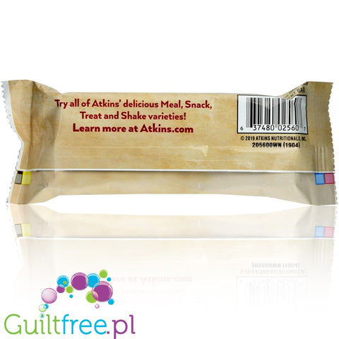 Atkins Meal Blueberry Greek Yogurt protein bar without maltitol