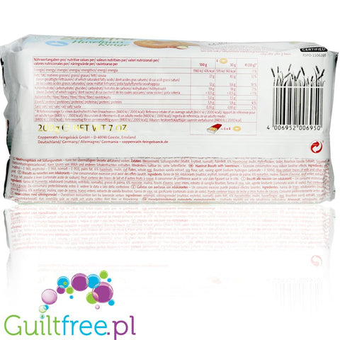 Coppenrath Hazelnut Cookies - crispy buttery sugar cakes with sweeteners