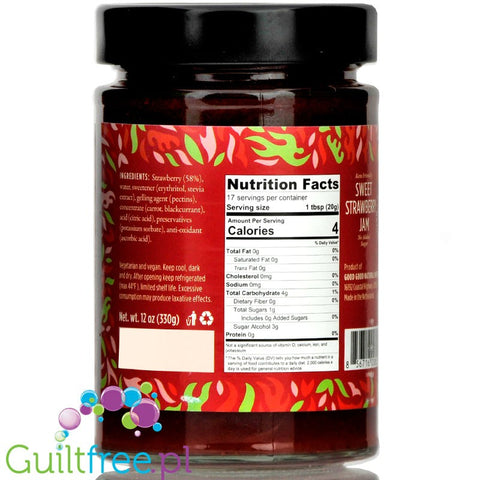 Sukrin FGood Good Keto Friendly Sweet Jam, Strawberry