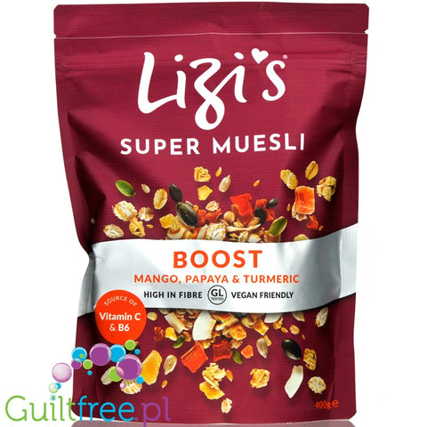 Lizi's Super Muesli Boost Mango, Papaya & Turmeric