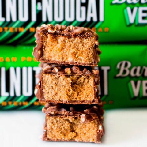 Barebells Vegan Protein Bar Hazelnut & Nougat no added sugar vegan protein bar