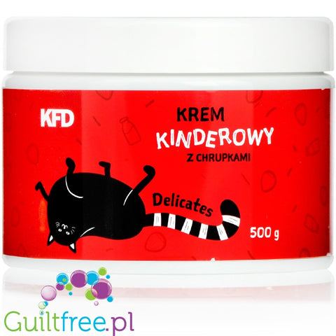 KFD Delicates Kinder'y - Milk Chocolate & Hazelnut sugar free spread with rice crunchies