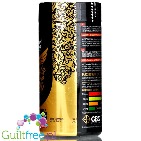 GBS Angel's Touch instant flavored coffee with caffeine boost, Waffer