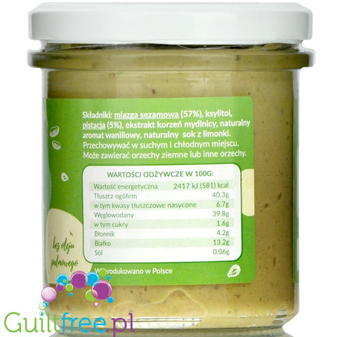 Krukam Turkish Halva & Pistachios with xylitol, no added sugar