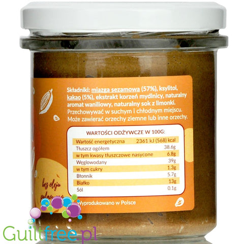 Krukam Turkish Halva & Cocoa with xylitol, no added sugar