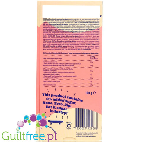 HealthyCo no added sugar Dark Chocolate
