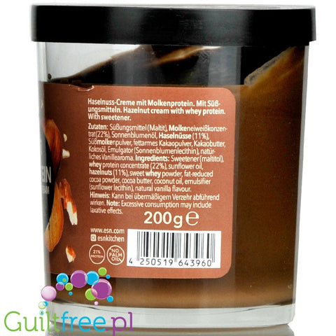 ESN Protein Dream Cream Hazelnut no added sugar spread