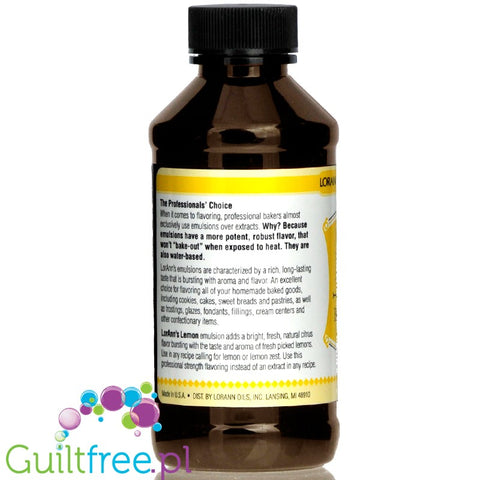 LorAnn Oils Bakery Emulsion, Lemon 4 fl oz.