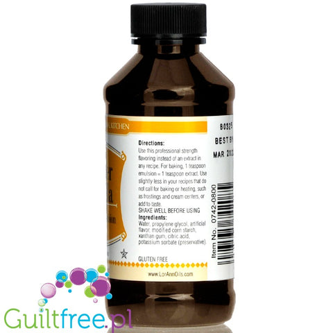 LorAnn Oils Bakery Emulsion, Butter Vanilla 4 fl oz.