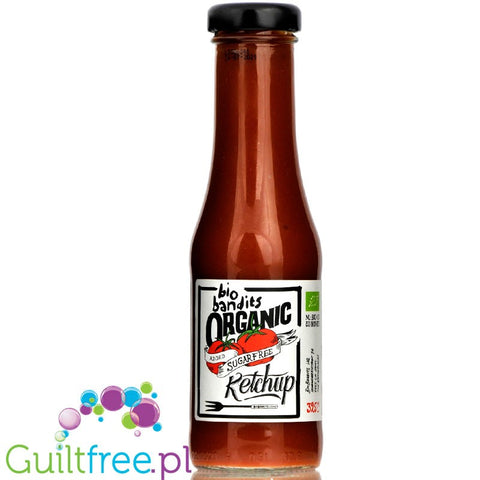 Bio Bandits Organic Ketchup - no added sugar, low calorie ketchup without sweeteners