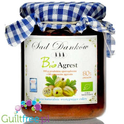 Sad Danków, organic gooseberry no added sugar fruit spread