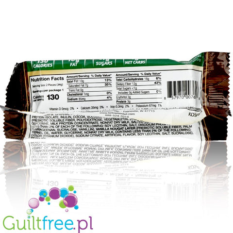 Healthsmart Keto Wise Fat Bombs Peanut Caramel Nougat Box 16pcs