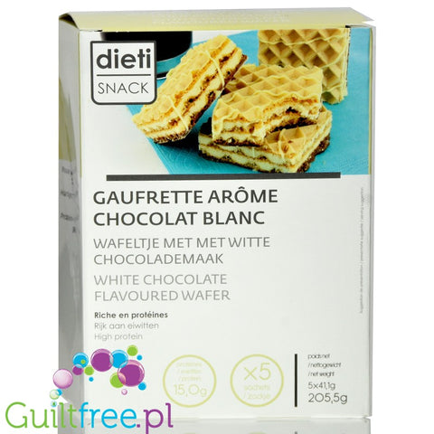 Dieti Meal Snack high protein waffer with White Chocolate cream