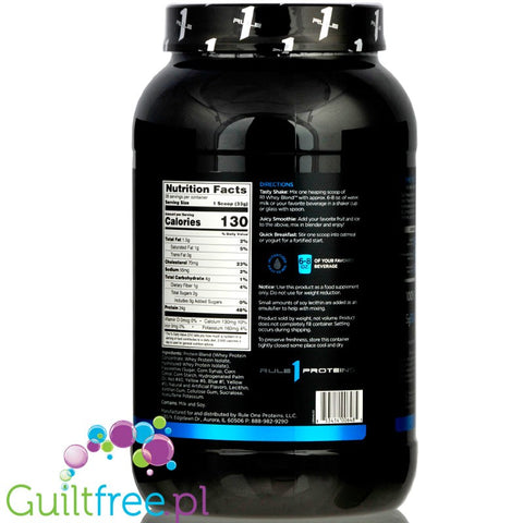 Rule1 R1 Whey Blend (2lbs) Birthday Cake