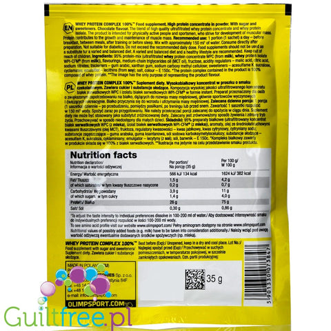 Olimp Whey Protein Complex Cookies & Cream, single sachet