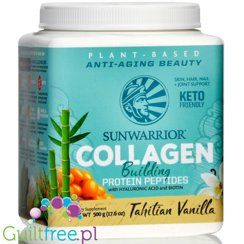 Sunwarrior Collagen Building Protein Peptides Tahitian Vanilla 500g