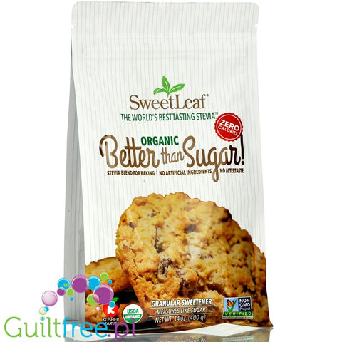 SweetLeaf Better Than Sugar Organic - crystals cup for cup 1:1