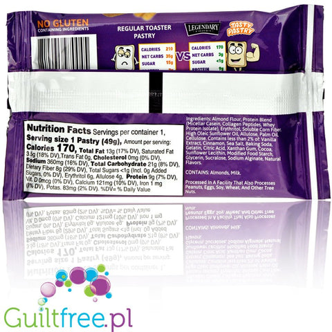 Legendary Foods Tasty Pastry Strawberry - low clorie, high protein Pop Tarts copycat