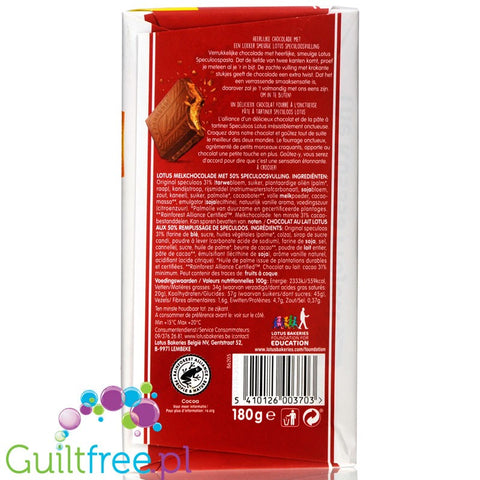 Lotus Biscoff Crunchy Pieces Milk Chocolate 180g