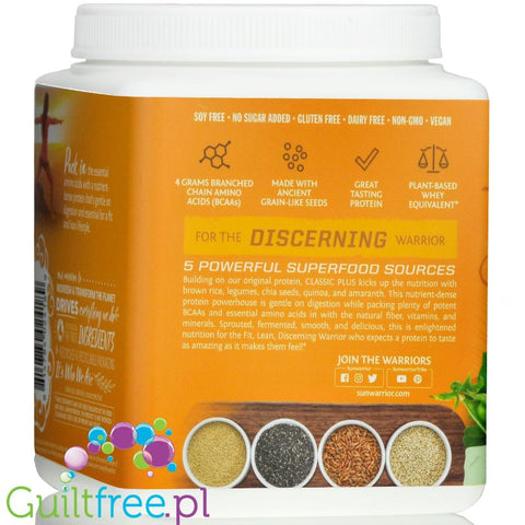 Sunwarrior Classic Plus Protein, Natural (375g)