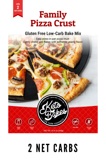 Keto Bakes Family Pizza Crust Mix 10.8 oz