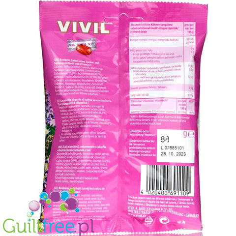 Vivil Salbei - cukierki bez cukru z ekstraktem szałwii i witaminą C by Vivil (vivil-salbei-cukierki-bez-cukru-z-ekstraktem-szalwi-i-witamina-c)