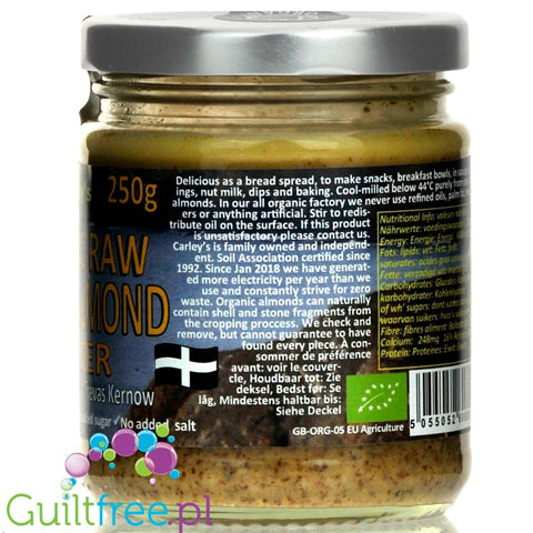 Carley's Organic Raw Whole Almond Butter