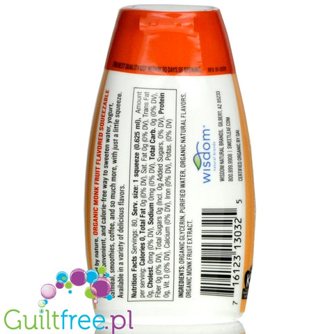 SweetLeaf  Monk Fruit Squeezable Sweetener, Organic, Caramel Macchiato 1.7 fl oz. (50 ml)