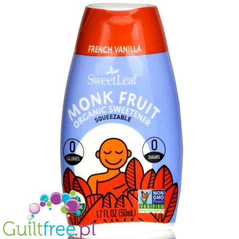 SweetLeaf  Monk Fruit Squeezable Sweetener, Organic, French Vanilla 1.7 fl oz. (50 ml)