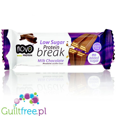 Novo Protein Break Bar - 3 Pak, no added sugar waffer filled with cream and enrobed with chocolate