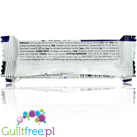 Novo Protein Break Bar - 3 Pak, no added sugar waffer filled with cream and enrobed with chocolate