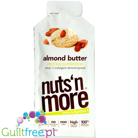 Nuts 'n More Almond Butter with xylitol & WPI, squeeze tub