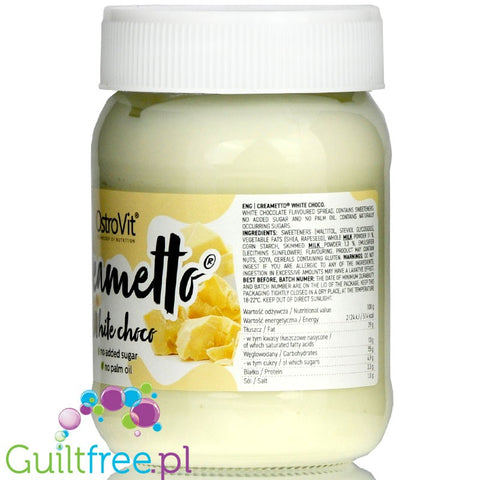 Ostrovit Creametto White - no added sugar white chocolate spread