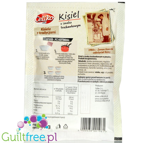 Celiko gluten free, sugar free strawberry jelly without sweeteners