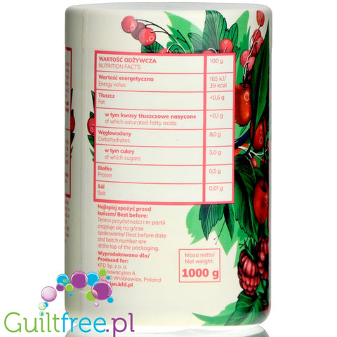 KFD Low calorie fruit jelly-spread, Red Fruits