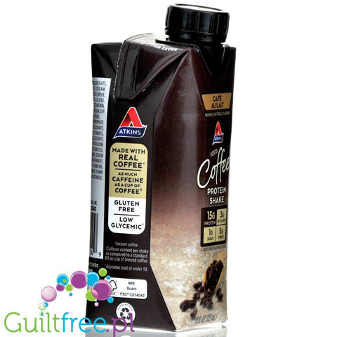 Atkins Nutritionals  Iced Coffee Ready-to-Drink Protein Shakes, Cafe Au Lait, 11 oz