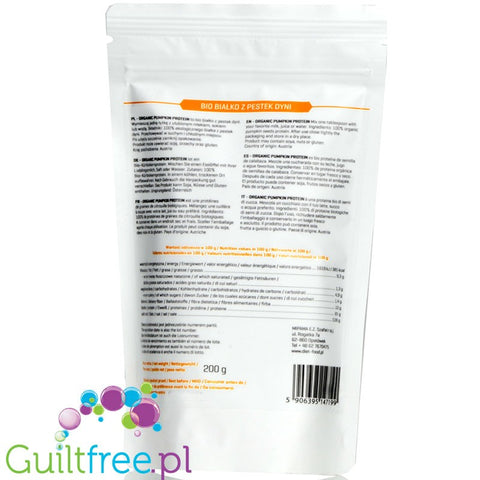 Ecoblic Organic Pumpkin Protein Powder, gluten free