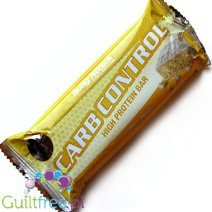 Body Attack Carb Cotrol Lemon Quark Flavor - White Protein Bars with no added sugar in white chocolate topped with lemon cheesec