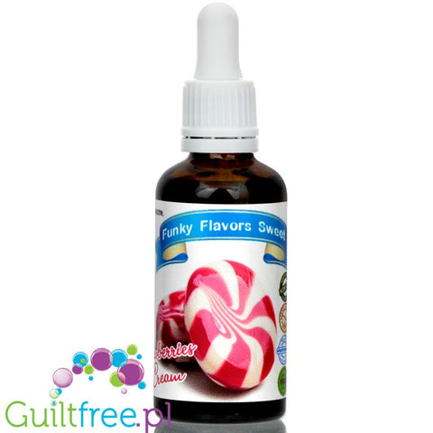 Funky Flavors Sweet Strawberries & Cream - sweetened, liquid, sugar & fat free Eggnog food flavoring