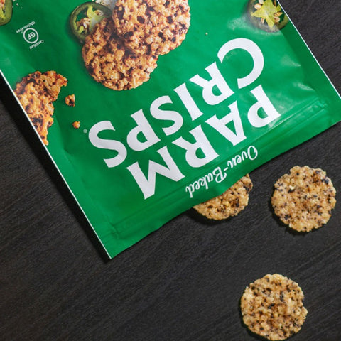 ParmCrisps  Oven-Baked Parm Crisps, Bite-Sized Jalapeno 1.75 oz (50g)
