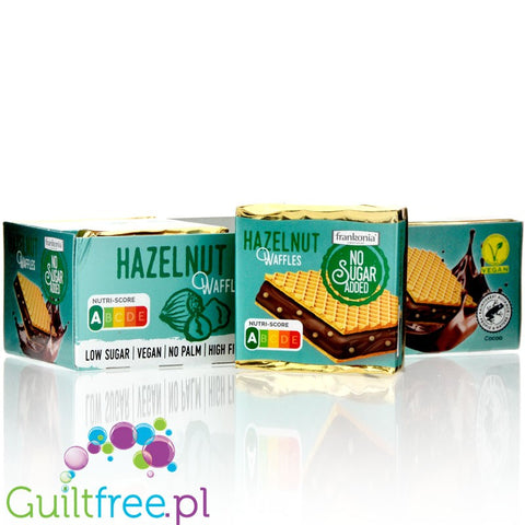 Frankonia Chocolat No Sugar Added, Hazelnut Waffle Nutri Score A, 9er pack