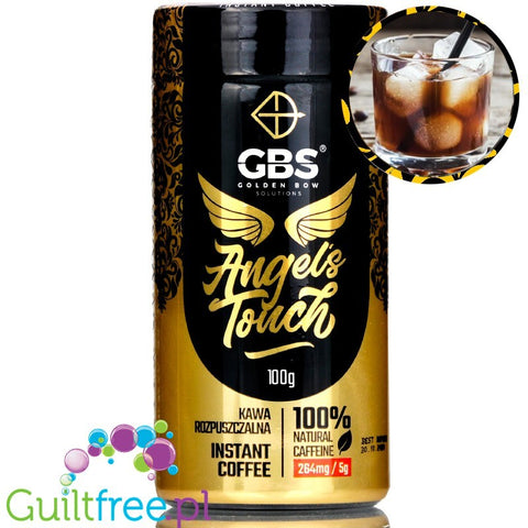 GBS Angel's Touch instant flavored coffee with caffeine boost, Hazelnut